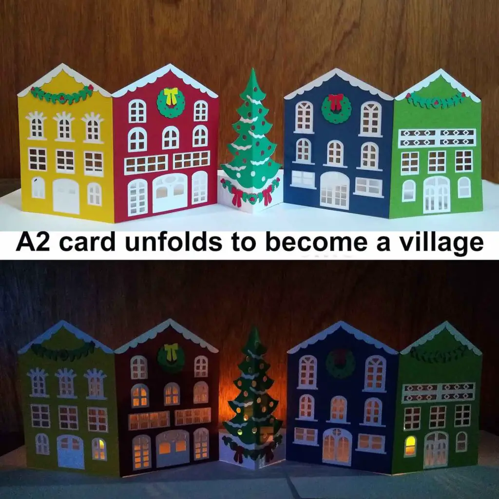 Cricut village card