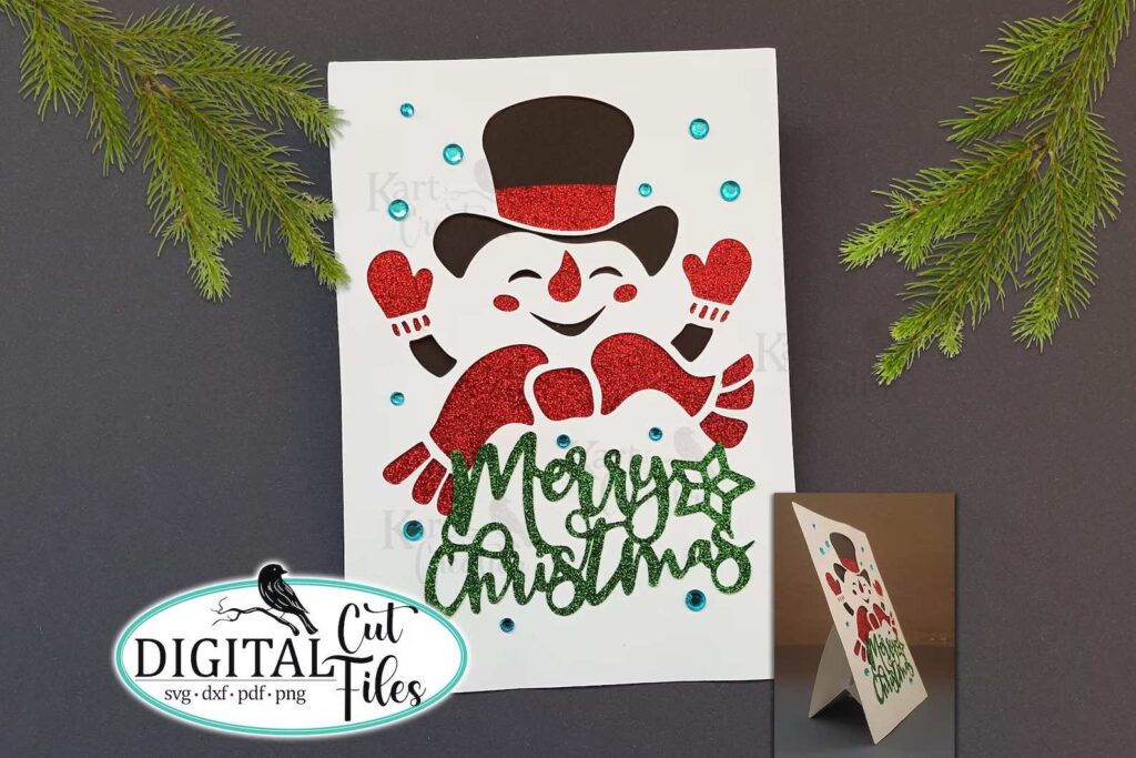 asnowman cricut card