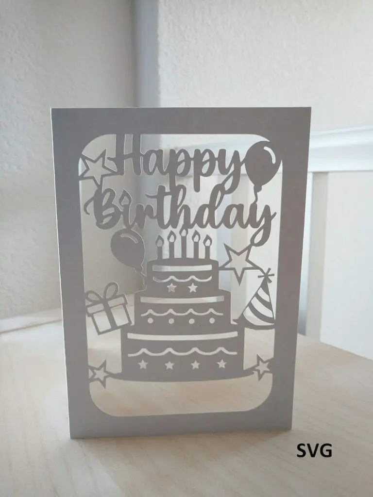 Cricut Birthday Card Birthday Cake Card Design