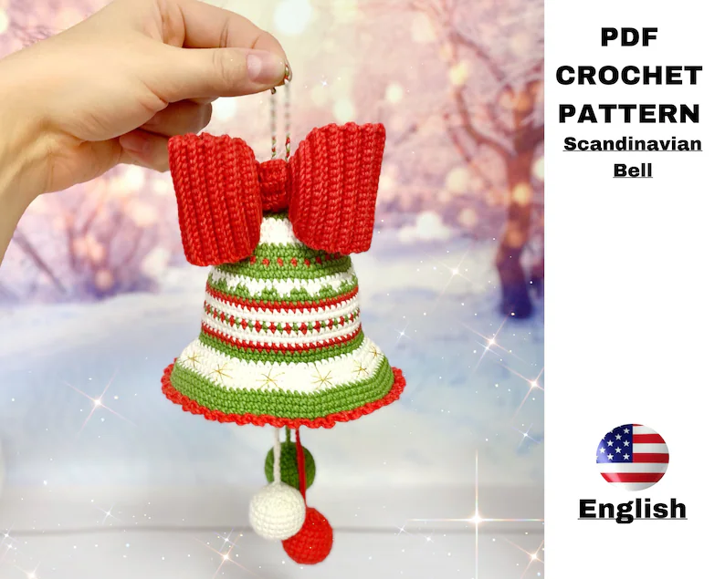 Crochet Christmas Bell Pattern