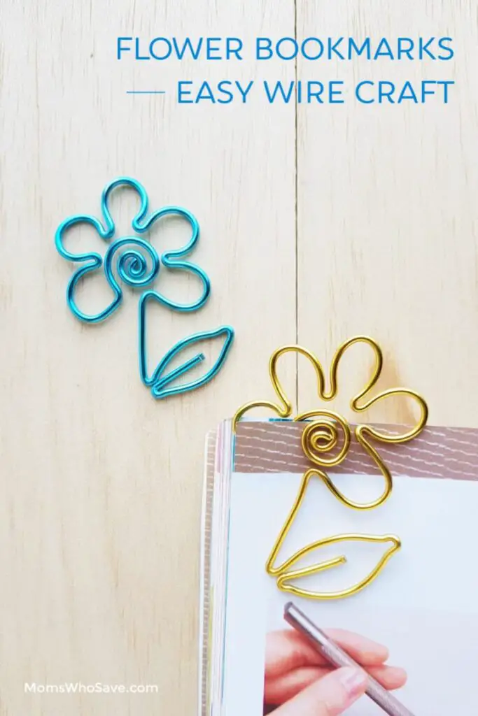 DIY Flower Bookmarks Teacher Christmas Gift Ideas