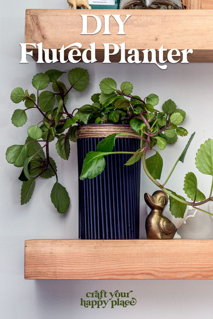 DIY Fluted Wood Planter