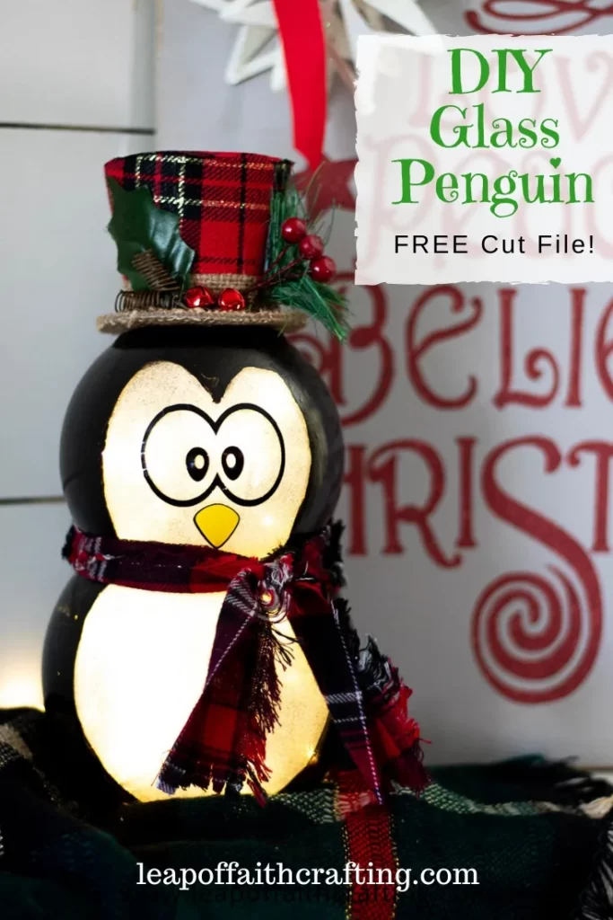 Dollar Store Christmas DIY Light Up Penguin