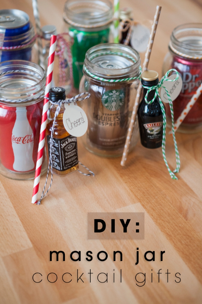 DIY Mason Jar Cocktail Gift
