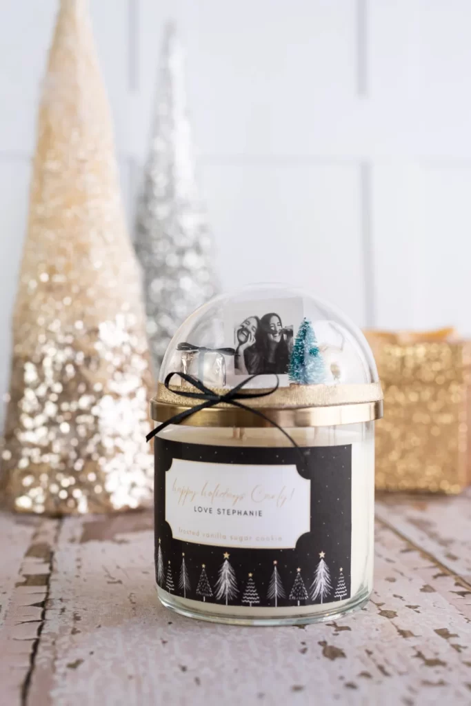 DIY Snow Globe Candle