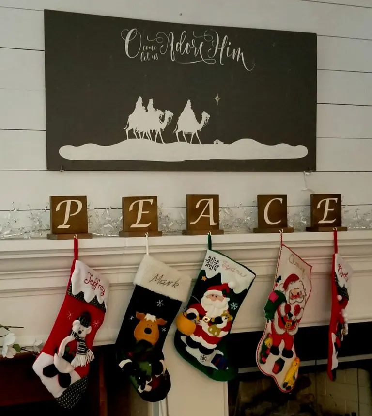 DIY Stocking Holder Stands