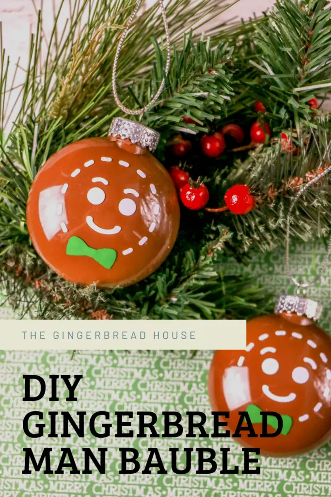 Cricut Christmas Ornaments Gingerbread Bauble