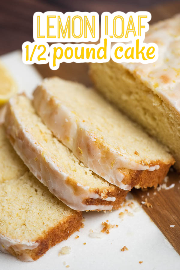 Iced Lemon Half Pound Cake