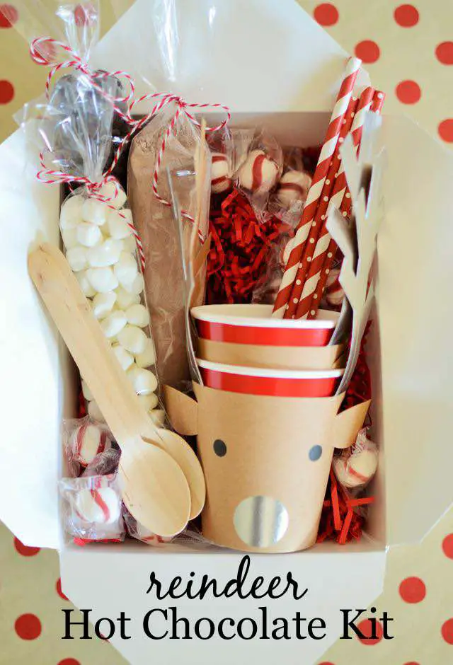 Reindeer Hot Cocoa Kit for neighbor