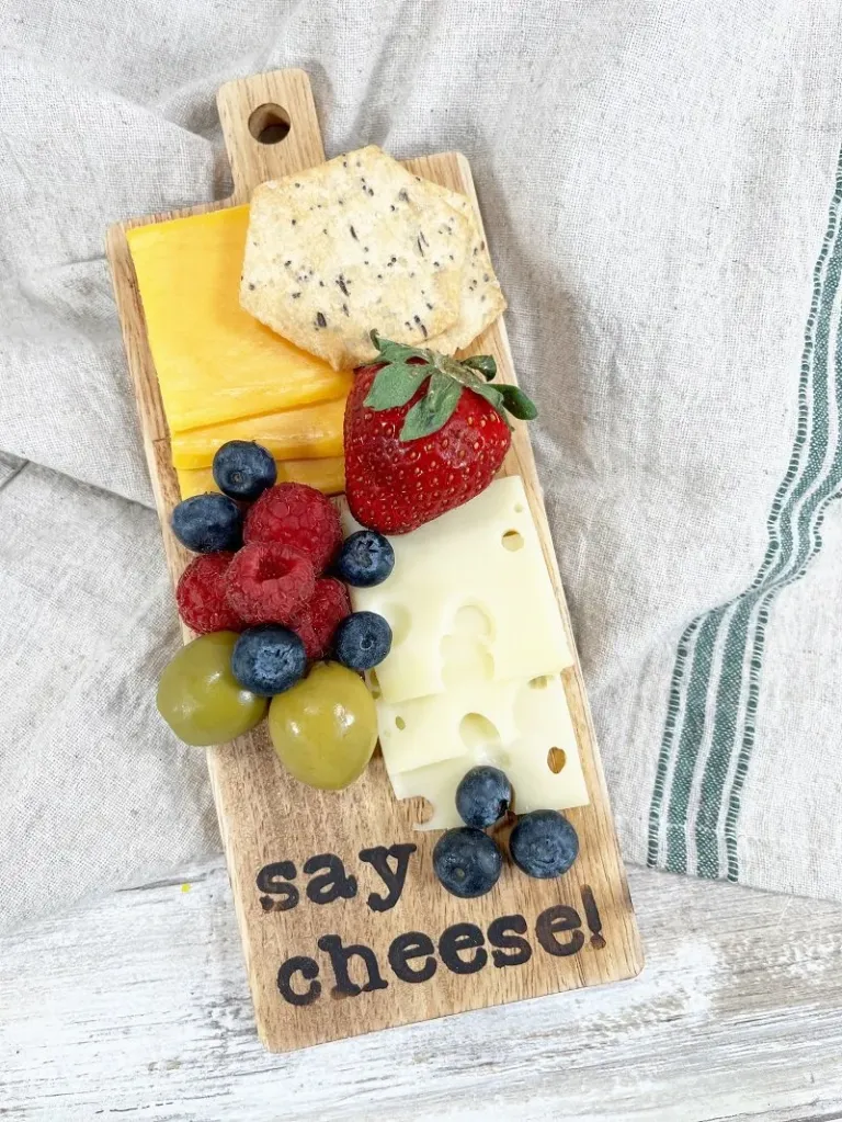 Wood Burned Charcuterie Board