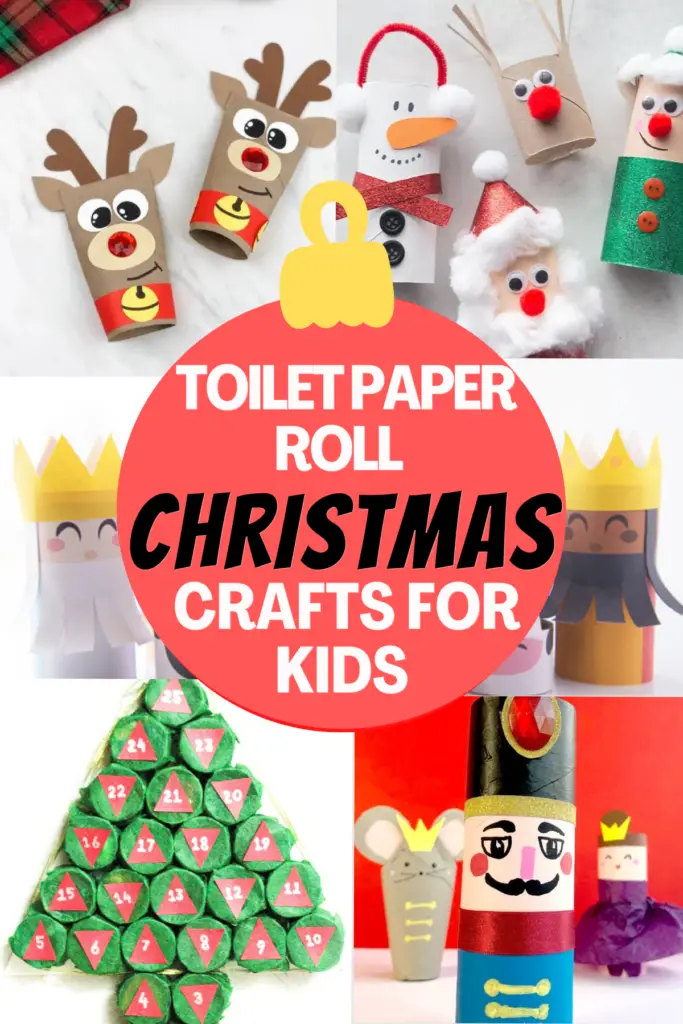 tOILET PAPER ROLL Christmas crafts for kids