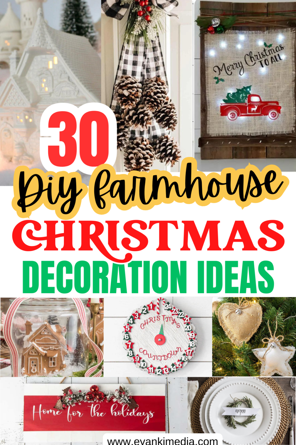 31 Of The Best DIY Christmas Farmhouse Decor Ideas