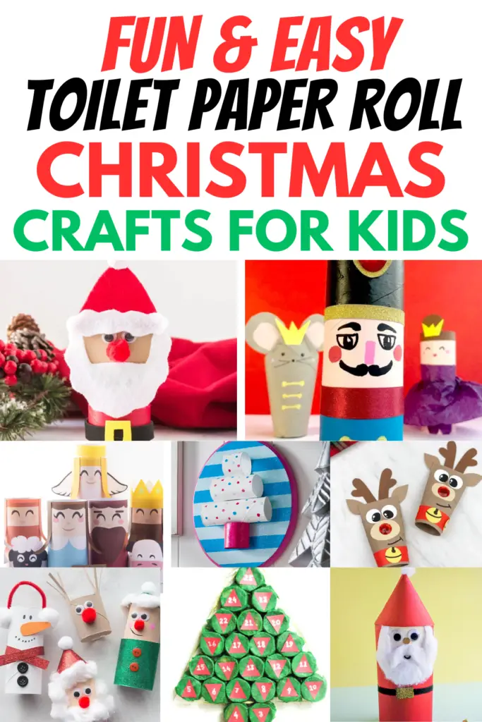 tOILET PAPER ROLL Christmas crafts for kids