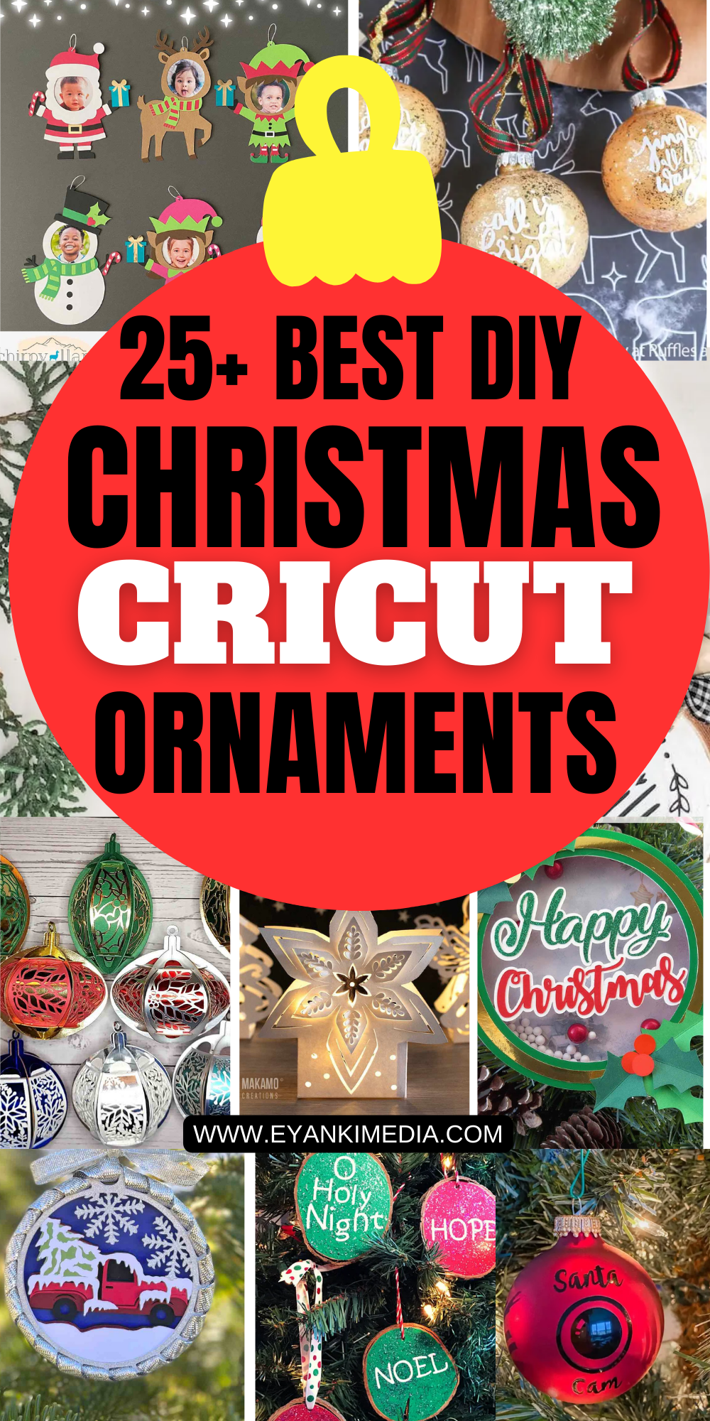 CRICUT CHRISTMAS ornaments