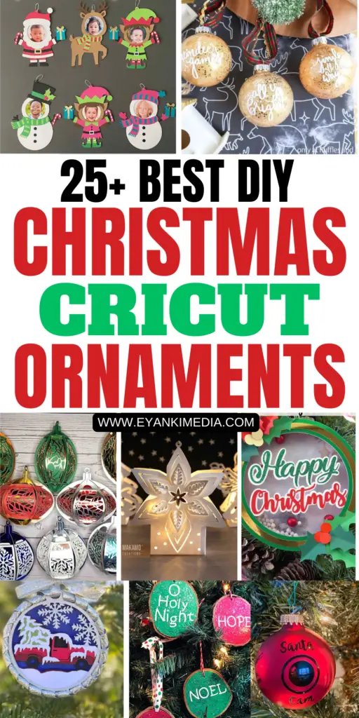 CRICUT CHRISTMAS ornaments