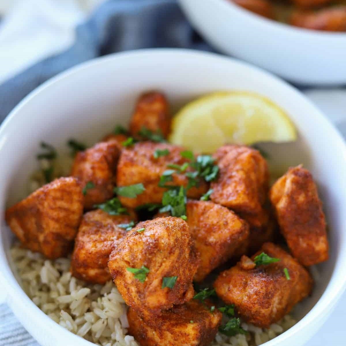 Air Fryer Salmon Bites